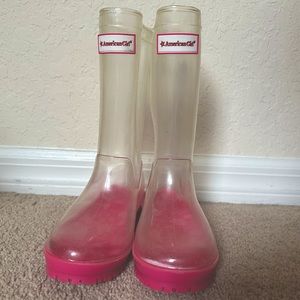 Adorable WellieWisher Rainboots in Size Youth 1/2